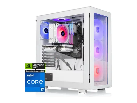 Thermaltake LCGS View 1460TS-350 Gaming Desktop (Intel Core i7-14700F, 32GB 6000MT/s DDR5 RGB Memory, NVIDIA GeForce RTX 5060 Ti, 1TB NVMe M.2,...