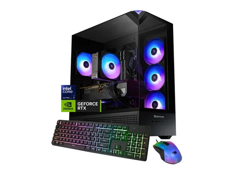 iBUYPOWER Element Gaming PC Desktop Computer Intel Core Ultra 7 265F CPU, NVIDIA GeForce RTX 5060Ti 8GB GPU, 32GB DDR5 RAM, 2TB NVMe SSD, Windows...