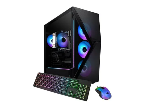 iBUYPOWER Slate Gaming PC Desktop - AMD Ryzen 7 5700, NVIDIA GeForce RTX 4060 Ti 8GB, 16GB DDR4 Non-RGB RAM, 1TB NVMe SSD