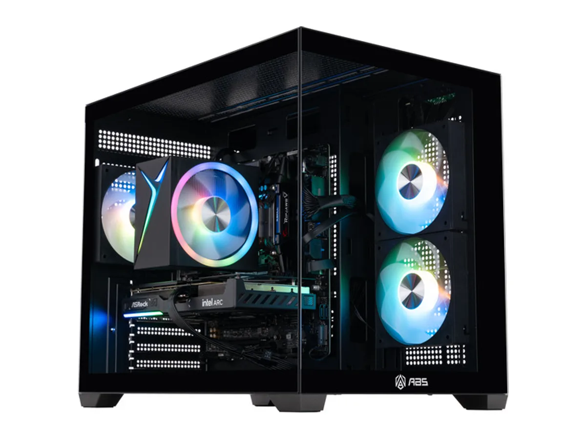ABS Flux II Aqua Gaming PC - Intel Core 5 120 - Arc B580 - 16GB DDR4 3200 - 1TB SSD