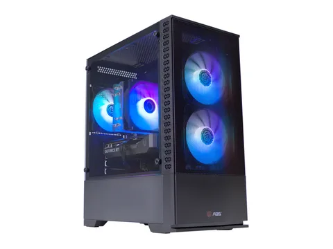 ABS Cyclone Aqua Prebuilt Gaming PC - Windows 11 - Intel Core i5-14400F - GeForce RTX 5060 8GB - DLSS 4 - 32GB DDR4 3200 - 1TB M.2 NVMe SSD