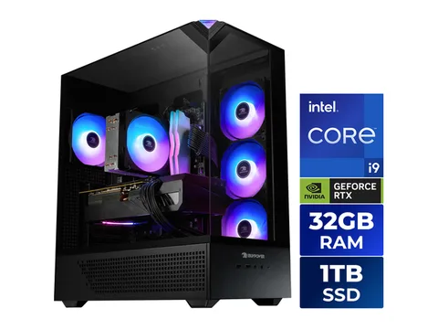 iBUYPOWER Element Gaming PC Desktop - Intel Core i9 14900F, NVIDIA GeForce RTX 5070 12GB, 32GB DDR5 RGB RAM, 1TB NVMe SSD