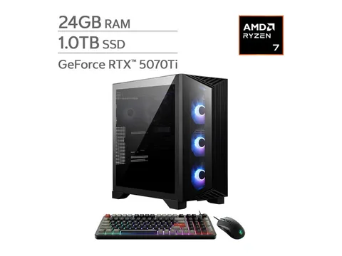 MSI Aegis ZS2 Gaming Desktop AMD Ryzen R7-9700X - GeForce RTX 5070 Ti 24GB RAM 1TB SSD Windows 11