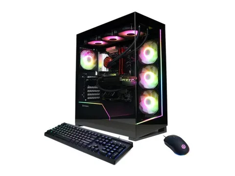 CyberpowerPC Gaming Desktop PC GM70928 AMD Ryzen 7 7800X3D 32GB DDR5 1TB NVMe SSD GeForce RTX 5070 12 GB GDDR7 Windows 11 Home