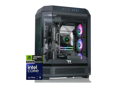 Thermaltake Reactor u2870T Gaming Desktop (Intel Core Ultra 9 285K, ToughRam 32GB DDR5 6400MT/s RGB Memory, NVIDIA GeForce RTX 5070 Ti, 2TB NVMe...