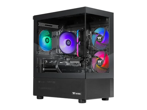 Thermaltake LCGS NE 9696X-V170B Gaming Desktop (AMD Ryzen 5 9600X, AMD Radeon RX 9060 XT 16GB, 16GB DDR5 6000MT/s Memory, 1TB NVMe M.2, 650W PSU,...