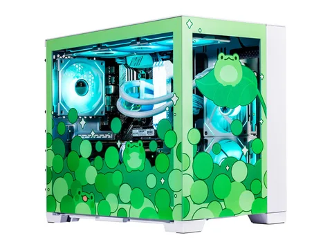 Velztorm Minty Frog Custom Built Gaming Desktop PC (AMD Ryzen 7 5700X, GeForce RTX 5070 Ti, 32GB DDR4, 2TB PCIe SSD, RGB Fans, 240mm AIO, 850W PSU,...