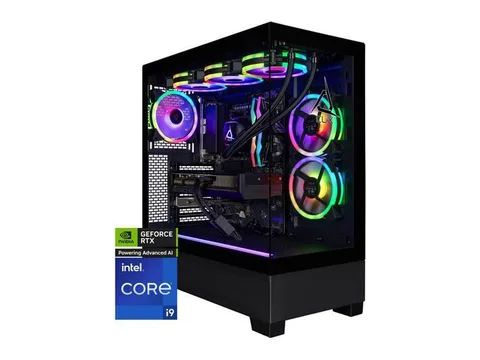 CLX SET Gaming Desktop - Intel Core i9 14900KF 3.2GHz 24-Core Processor, 64GB DDR5 Memory, GeForce RTX 5080 16GB GDDR7 Graphics, 2TB NVMe M.2 SSD,...