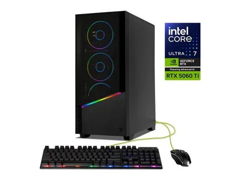 YEYIAN Gaming Desktop PC Elara Intel Core Ultra 7 265F 32GB DDR5 1TB PCIe SSD GeForce RTX 5060 Ti Windows 11 Home - YPI-EL265FC-56TP1N