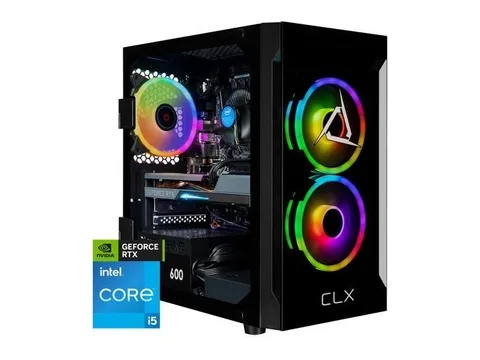 CLX Gaming Desktop - Intel Core i5 14400F 2.5GHz 10-Core Processor, 16GB DDR5 Memory, GeForce RTX 4060 8GB GDDR6 Graphics 1TB NVMe M.2 SSD, WiFi,...