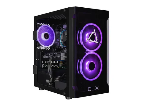 CLX SET Gaming Desktop - Intel Core i5 14400F 2.5GHz 10-Core Processor, 32GB DDR5 Memory, GeForce RTX 5060 8GB GDDR7 Graphics, 2TB NVMe M.2 SSD,...