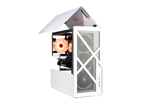 Velztorm White Addux Open-Air Design Custom Gaming Desktop Liquid-Cooled (AMD Ryzen 9-5900X 12-Core, RTX 3070 8GB, 128GB DDR4, 4TB PCIe SSD, 360mm...