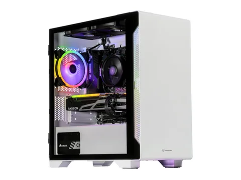 Velztorm Nix Custom Built Gaming Desktop PC Snow White (AMD Ryzen 5 5600X 6-Core, 32GB RAM, 2TB PCIe SSD, Radeon RX 6900 XT, 1xUSB 3.2, 3xUSB 3.0,...