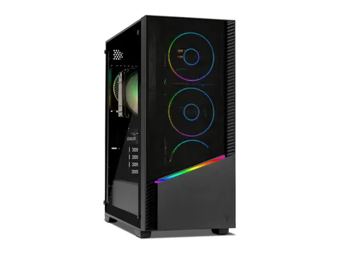 Yeyian Elara Gaming Desktop Ultra 5 250KF, RTX 5060, 32GB DDR5 6000MHz, 2TB NVMe SSD, 750W Gold PSU, WiFi 6E, Windows 11 YPI-EL25KFC-560P2U