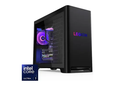 Lenovo - Legion Tower 5i Gaming Desktop - Intel Core Ultra 7 Processor 265F - 32GB RAM - NVIDIA RTX 5060Ti 8GB - 1TB SSD - Eclipse Black
