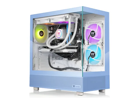 Thermaltake LCGS View 7870H-270 Gaming Desktop (AMD Ryzen 7 7800X3D, ToughRam 32GB DDR5 6000MT/s RGB Memory, NVIDIA GeForce RTX 5070, 1TB NVMe M.2,...