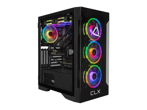 CLX SET Gaming Desktop - AMD Ryzen 7 9700X 3.8GHz 8-Core Processor, 32GB DDR5 Memory, GeForce RTX 5060 Ti 16GB GDDR7 Graphics, 2TB NVMe M.2 SSD,...