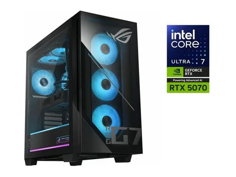 Asus ROG G700 G700TF-XS776 Gaming Desktop Computer - Intel Core Ultra 7 265F (2.40 GHz) - 32 GB - 1 TB SSD - Intel B860 Chip - Windows 11 Pro -...
