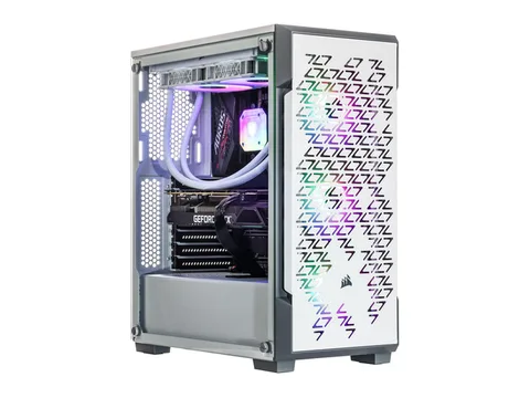 Velztorm White Ferrux II Custom Built Gaming Desktop PC (Intel i9-12900K, GeForce RTX 5060, 32GB DDR4, 2TB PCIe SSD, RGB Fans, 240mm AIO, 750W PSU,...