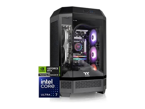 Thermaltake LCGS Reactor u2670T Gaming Desktop (Intel Core Ultra 7 265KF, 32GB 6400MT/s DDR5 RGB Memory, NVIDIA GeForce RTX 5070 Ti, 2TB NVMe M.2,...