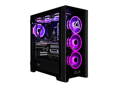 CLX SET Gaming Desktop - AMD Ryzen 7 7800X3D 4.2GHz 8-Core Processor, 32GB DDR5 Memory, GeForce RTX 5070 12GB GDDR7 Graphics, 2TB NVMe M.2 SSD,...