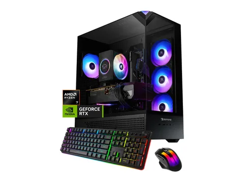 iBUYPOWER Element Gaming PC Desktop Computer AMD Ryzen 7 8700F CPU, NVIDIA GeForce RTX 3050 6GB GPU, 16GB DDR5 RAM, 1TB NVMe SSD, Windows 11 Home,...