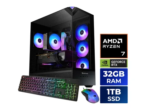 iBUYPOWER Element Gaming PC Desktop - AMD Ryzen 7 8700F, NVIDIA GeForce RTX 5060 8GB, 32GB DDR5 RGB RAM, 1TB NVMe SSD