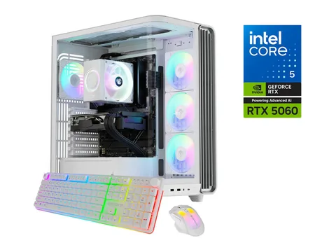 iBUYPOWER Trace Gaming PC Desktop Computer Intel Core Ultra 5 225F CPU, NVIDIA GeForce RTX 5060 8GB GPU, 16GB DDR5 RAM, 1TB NVMe SSD, Windows 11...
