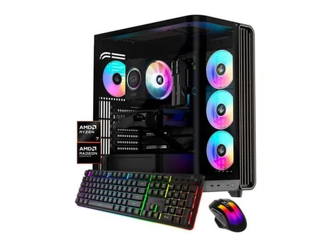 iBUYPOWER Trace Gaming PC Desktop Computer AMD Ryzen 7 9700F CPU, AMD Radeon RX 9070XT 16GB GPU, 32GB DDR5 RAM, 1TB NVMe SSD, Windows 11 Home,...