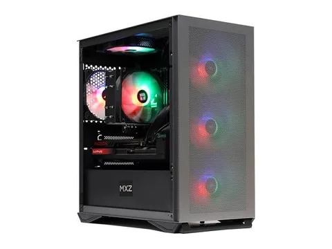 MXZ Gaming PC AMD Ryzen 5 5600X, GeForce RTX4070,16GB DDR4, KC3000 M.2 SSD 1T, B450, 6RGB Fans,Windows 11 Pro, Gamer Desktop Computer(R5 5600X ...