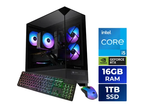 iBUYPOWER Element SE Gaming PC Desktop Computer Intel Core i5 14400F CPU, NVIDIA GeForce RTX 5050 8GB GPU, 16GB DDR4 Non-RGB RAM, 1TB NVMe SSD,...