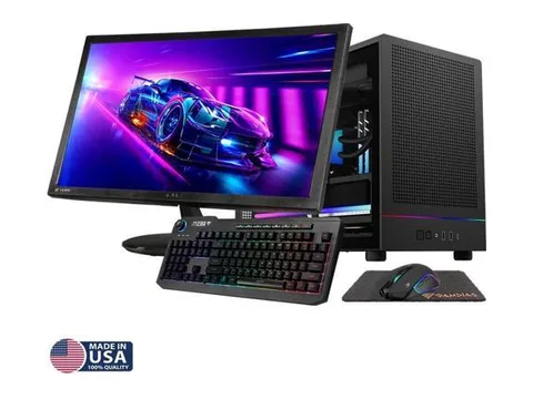 Gigatech Gaming Nova 7 SFF Gaming PC Desktop Bundle - Core Ultra 7 265K, RTX 5080, 16GB DDR5, 1TB SSD, RGB, Windows 11, Wi-Fi, Monitor