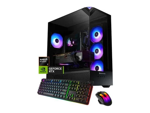 iBUYPOWER Element Gaming PC Desktop Computer AMD Ryzen 7 7800X3D CPU, NVIDIA GeForce RTX 5060Ti 16GB GPU, 16GB DDR5 RAM, 1TB NVMe SSD, Windows 11...