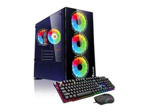 HAJAAN BREEZE Gaming PC Desktop - NVIDIA GeForce RTX 4060 8GB GDDR6, Intel Core i5-12400F Processor, 32GB DDR4 RAM, 1TB SSD, Wifi, Windows 11 Pro