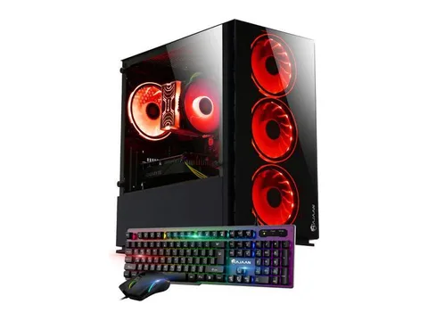 HAJAAN Gaming PC Desktop Tower - AMD Ryzen 7 5700X, RTX 4060 8GB GDDR6, 32GB DDR4 RAM, 1TB NVMe M.2 SSD, Windows 11 Pro, WiFi - New