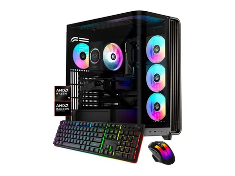 iBUYPOWER Trace Gaming PC Desktop Computer AMD Ryzen 7 9700F CPU, AMD Radeon RX 7700 XT 12GB GPU, 16GB DDR5 RAM, 1TB NVMe SSD, Windows 11 Home,...