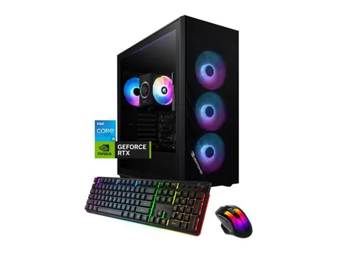 iBUYPOWER Scale Gaming PC Desktop Computer Intel Core i5 14400F CPU, NVIDIA GeForce RTX 5060Ti 8GB GPU, 16GB DDR4 Non-RGB RAM, 1TB NVMe SSD,...