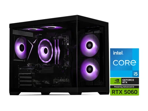 STORMCRAFT Gaming PC SIRIUS Intel Core i5-14400F NVIDIA GeForce RTX 5060 - AI Powered 32GB DDR5 6000MHz RGB 2TB NVMe SSD 650W PSU Windows 11 Home -...