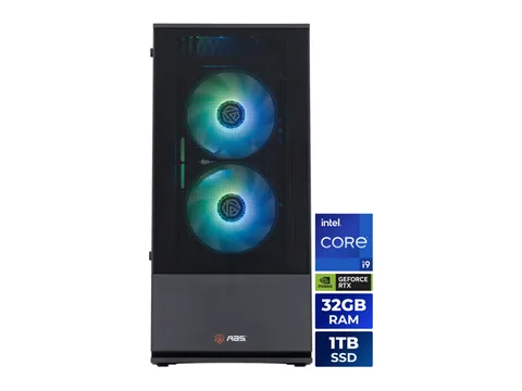 ABS Cyclone Aqua Prebuilt Gaming PC - Windows 11 - Intel Core i9-14900KF - GeForce RTX 5070 12GB - 32GB DDR4 3200 - 1TB M.2 SSD