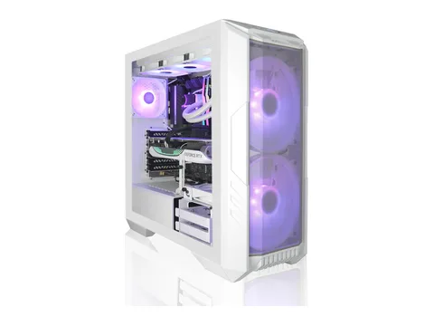 AVGPC FrostFire Creator Gaming PC AMD Ryzen 7 9800X3D, NVIDIA GeForce RTX 5080, 2TB nVME, 64GB RAM DDR5, 360mm Liquid Cooling, Win 11 Pro, White