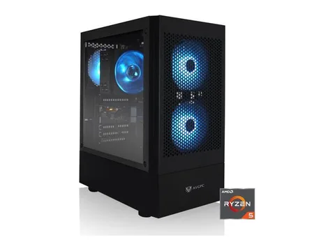 AVGPC Max Series Gaming PC - AMD Ryzen 5 5500 4.2 GHz Max Boost, GeForce RTX 5060 GPU, 16GB RAM, 1TB M.2 NVMe SSD, Heat-Pipe CPU Cooler, ARGB...