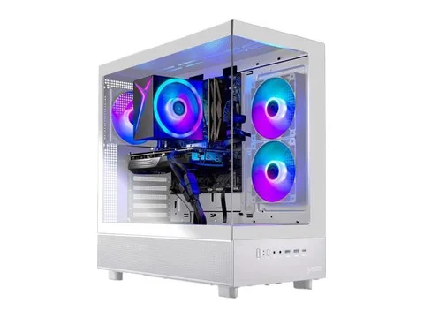 Skytech Gaming Azure 3 Gaming PC, Intel i5 14400F 2.5GHz, NVIDIA RTX 5060 Ti 8GB VRAM, 1TB Gen4 NVMe SSD, 16GB DDR4 RAM 3200, 650W GOLD PSU, Wi-Fi...