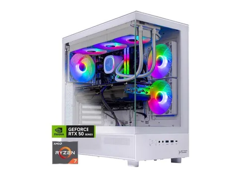 Skytech Gaming Azure 3 Gaming PC, AMD Ryzen 7 7800X3D 4.2GHz, NVIDIA RTX 5080 16GB, 2TB Gen4 NVMe SSD, 32GB DDR5 RAM 6000, 850W GOLD ATX 3 PSU, 360...