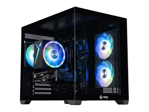 ABS Flux II Aqua Prebuilt Gaming PC - Windows 11 - Intel Core i7-14700F - GeForce RTX 5060 Ti 16GB - DLSS 4 - 32GB DDR4 - 1TB NVMe SSD