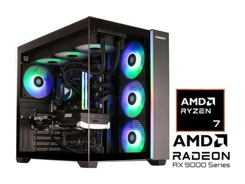 STORMCRAFT FALCON Gaming PC AMD Ryzen 7 7800X3D AMD Radeon 9070XT 16GB - AI Powered 32GB DDR5 6000MHz RGB 1 TB NVMe SSD 360mm AIO 850W PSU Windows...