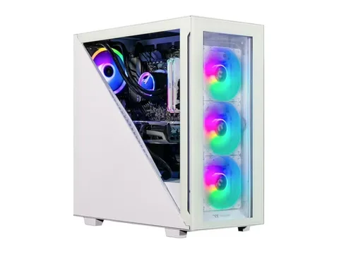Velztorm Gladio Custom Built Powerful Gaming Desktop PC White (AMD Ryzen 9 5900X 12-Core, 128GB RAM, 4TB PCIe SSD, Radeon RX 6900 XT, Wifi, Bluetooth, 2xUSB 3.0, 1xHDMI, Win 10 Pro)