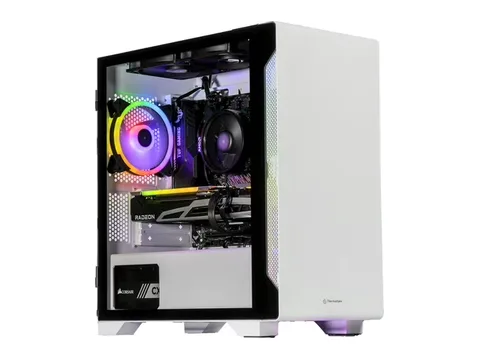 Velztorm Nix Custom Built Gaming Desktop PC Snow White (AMD Ryzen 5 5600X 6-Core, 32GB RAM, 2TB m.2 SATA SSD, Radeon RX 6900 XT, 1xUSB 3.2, 3xUSB 3.0, 1xHDMI, Win 10 Home)