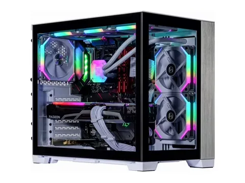 Velztorm Mini Lux Gaming Custom Desktop (AMD Ryzen 9 5950X 16-Core, Radeon RX 6900 XT, 64GB RAM, 1TB m.2 SATA SSD + 2TB HDD, Wifi, USB 3.2, HDMI, Display Port, Win 10 Pro)