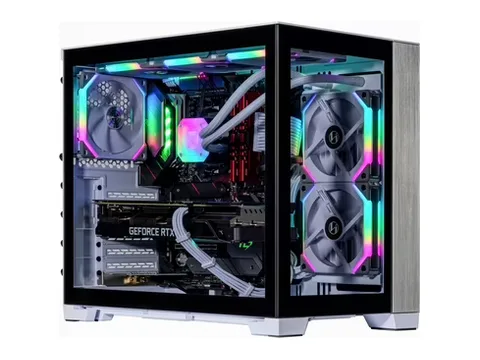 Velztorm Mini Lux Gaming Custom Desktop (AMD Ryzen 9 5950X 16-Core, GeForce RTX 3050, 32GB RAM, 2TB PCIe SSD + 2TB HDD, Wifi, USB 3.2, HDMI, Display Port, Win 10 Home)