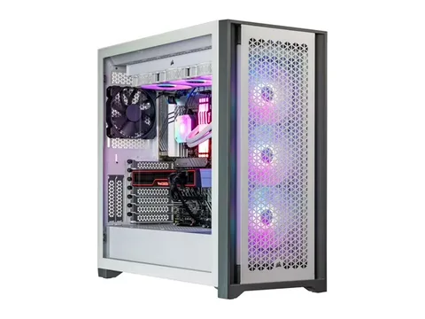 Velztorm White Aciex Custom Built Gaming Desktop PC (Intel i9-12900K 16-Core, Radeon RX 6900 XT, 64GB DDR5 4800MHz RAM, 2TB PCIe SSD + 6TB HDD (3.5), Wifi, USB 3.2, HDMI, Bluetooth, Win 11 Home)